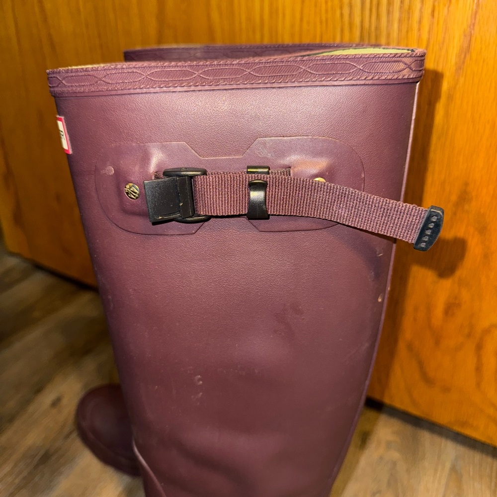 Hunter Deep Purple Tall Boots - Picture 4 of 4